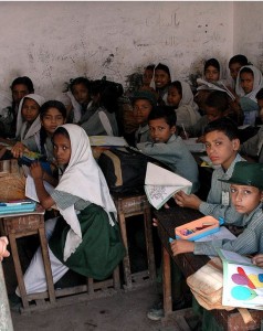 Private school in Machar, Karachi; Source: http://www.flickr.com/photos/altamash/55241317/