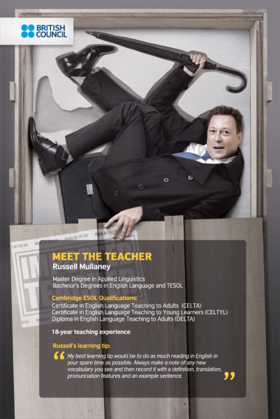 "Imported Teacher", the British Council's new PR campaign in Thailand