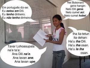 An East Timorese girl speaking Bunak, Tetum, Fataluku and Portuguese (Source: Wikipedia)