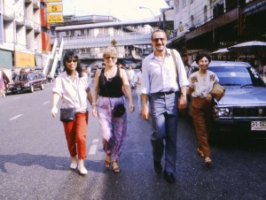 From left: Mariko Watanabe, Helga and Guy Pachet, and Punsuri Revirava in Yawara, Bangkok, 1989