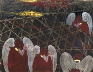 Excerpt from "The Haunted Lotus" by Australian-Hazara artist Khadim Ali (Source: Milani Gallery)