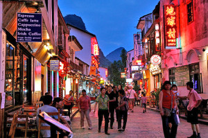 Yangshuo's West Street (Source: chinatravelca)