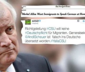 This tweet says: "CSU issues correction: its proposal was translated into German incorrectly"