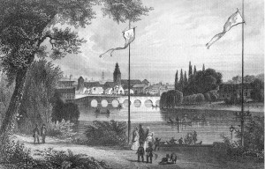 View of Koenigsberg in the mid-19th c. (Source: Wikipedia)