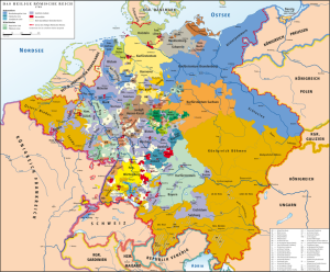 Map of "Germany" in the late 18th century