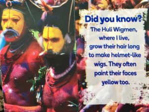 Country "fact" about Papua New Guinea on collectible card, 2016