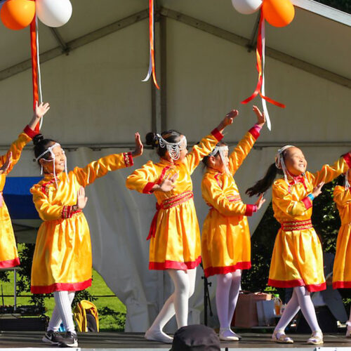 Children in traditional costume at annual Mongolian Festival (Nadaam) in Sydney (Image credit: What’s On)