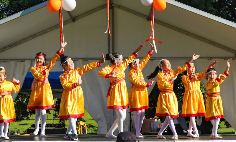 Children in traditional costume at annual Mongolian Festival (Nadaam) in Sydney (Image credit: What’s On)